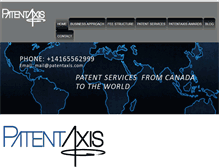 Tablet Screenshot of patentaxis.com